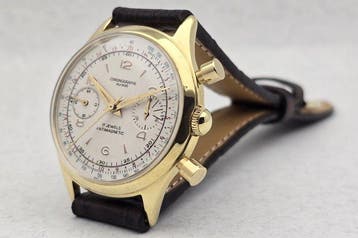 Chronographe Suisse - Cal. Landeron 48 - Plaquê Ouro -, Nieuw