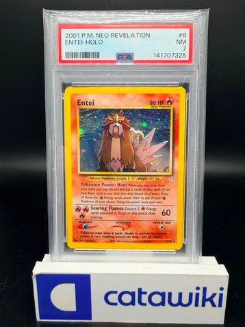 Pokémon - 1 Graded card - Entei Holo PSA 7 - Neo Revelation, Nieuw