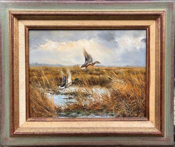 Pierre Couzy (1942) - Chasseur de Saumur - Vol de colverts