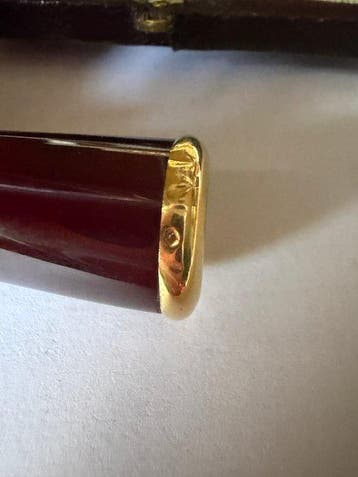 Zonder minimumprijs - Sigarettenhouder - 18 kt goud - Ambre, Nieuw