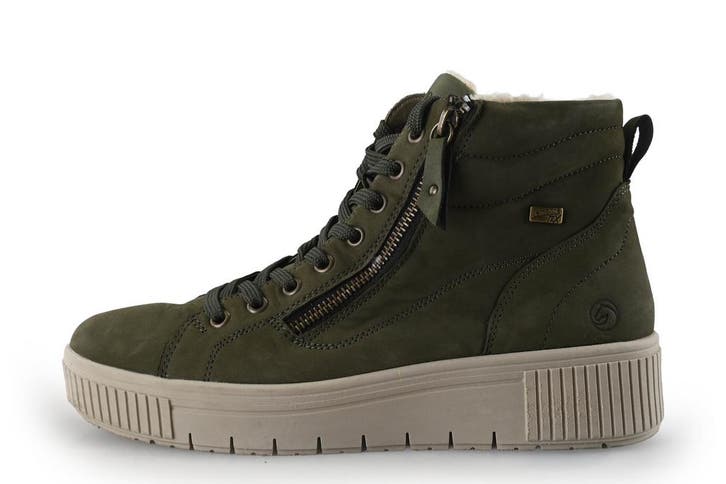 Remonte Veterboots in maat 40 Groen, Kleding | Dames, Schoenen, Groen, Gedragen, Overige typen, Verzenden