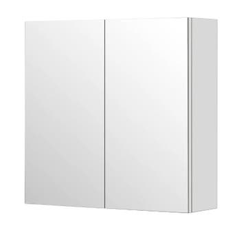 SALE - Rova 80 x 60 - Glans wit - Spiegelkast -, Huis en Inrichting, Ophalen of Verzenden, Nieuw
