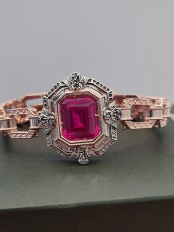Zonder minimumprijs - Armband - 9 kt. Zilver, Roségoud