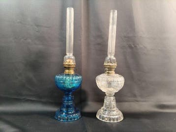 Lempereur & Bernard (L&B) - Lampe à pétrole (2) - Verre,