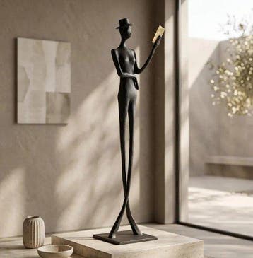 sculptuur, Le grand lecteur - 50 cm - Bron