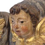 Reliëf, Querubines - 36 cm - Hout
