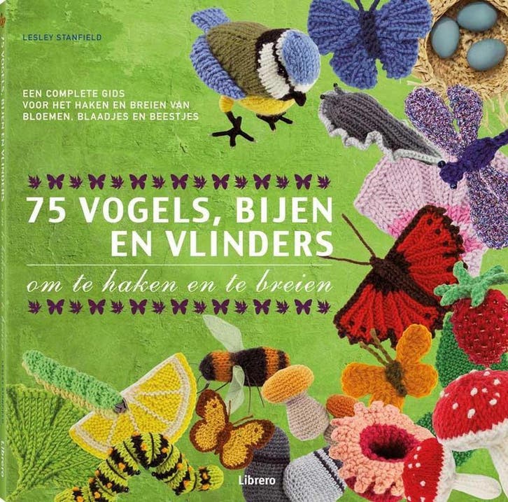75 vogels, bijen en vlinders om te haken en te breien, Boeken, Hobby en Vrije tijd, Zo goed als nieuw, Verzenden