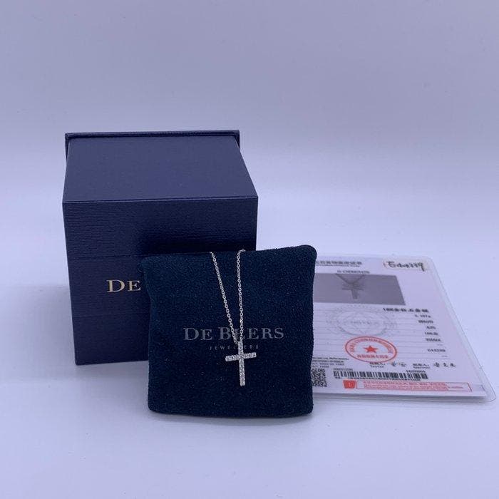 De Beers - Halsketting - 18 karaat Witgoud - 0.16ct. tw., Bijoux, Sacs & Beauté, Colliers