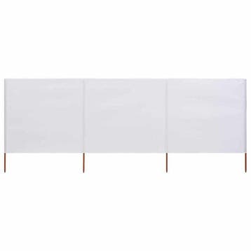 Windscherm 400x160cm zandwit: Tweede kansje, OP = OP, Tuin en Terras, Verzenden, Gebruikt