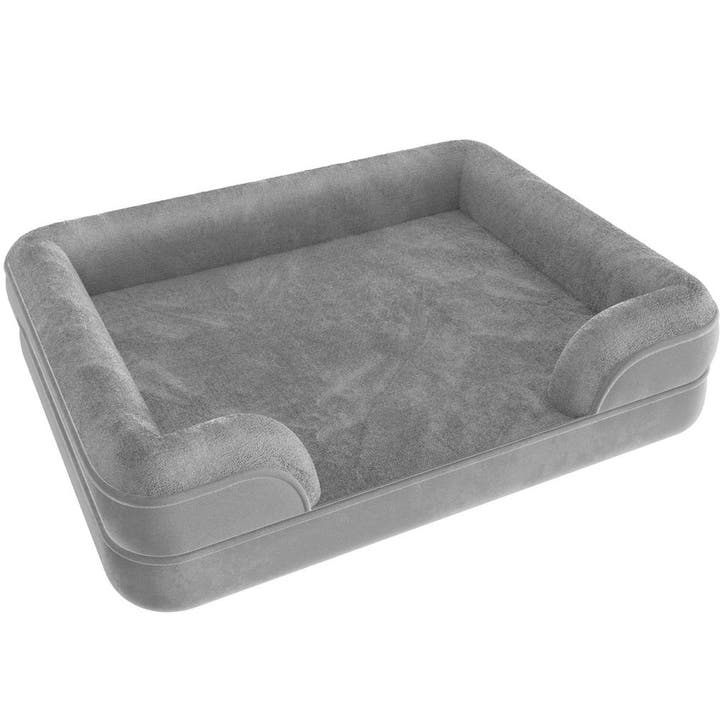 tectake Orthopedisch hondenbed Kimba met hoge rand - L (94 x, Dieren en Toebehoren, Hondenhokken, Verzenden