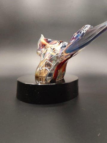 sculptuur, Scultura in vetro di Murano – Blu Oceano – Pezzo