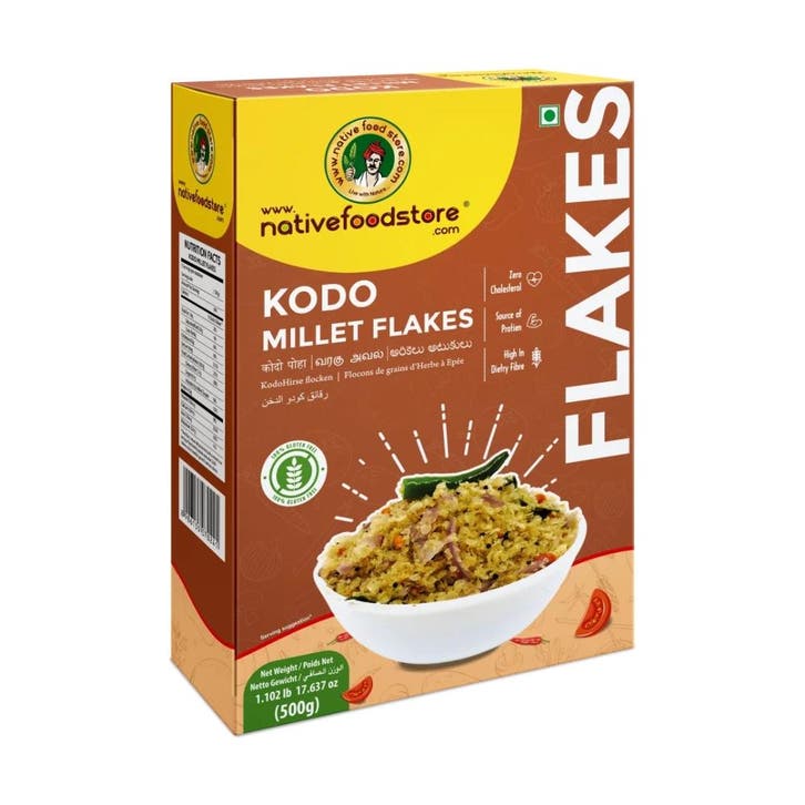 Gierst Vlokken Kodogierst Kodo Millet Flakes (Varagu) - 500, Sports & Fitness, Produits de santé, Wellness & Bien-être, Enlèvement ou Envoi