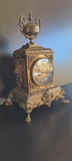 Bronzen Pendule - Antiek Brons - 1884, Antiek en Kunst, Antiek | Klokken