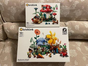 Lego Set - BrickLink Designer Program - Mushroom house and