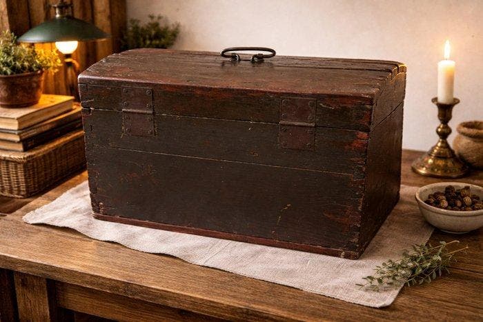 Kist - Kersenhout, Antiek en Kunst, Curiosa en Brocante