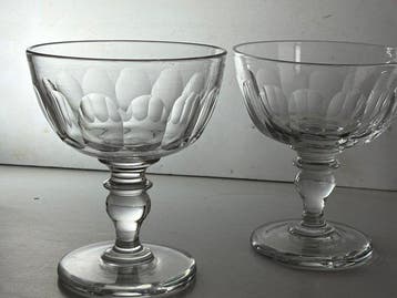 ANTIEK SNOEP GLASCHAAL - Schaal (2) - Glas