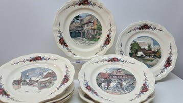 Sarreguemines - Henri Loux - Bord (8) - Obernai - Faience -