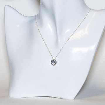 Ketting met hanger - 18 karaat Geel goud - 3.02ct. tw.