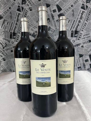 2024 Ornellaia “ Le Volte “ - Toscane - 3 Magnums (1.5L), Verzamelen, Nieuw