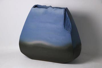 Vaas - Steengoed - Japan - Matte blauw-zwart verloop -