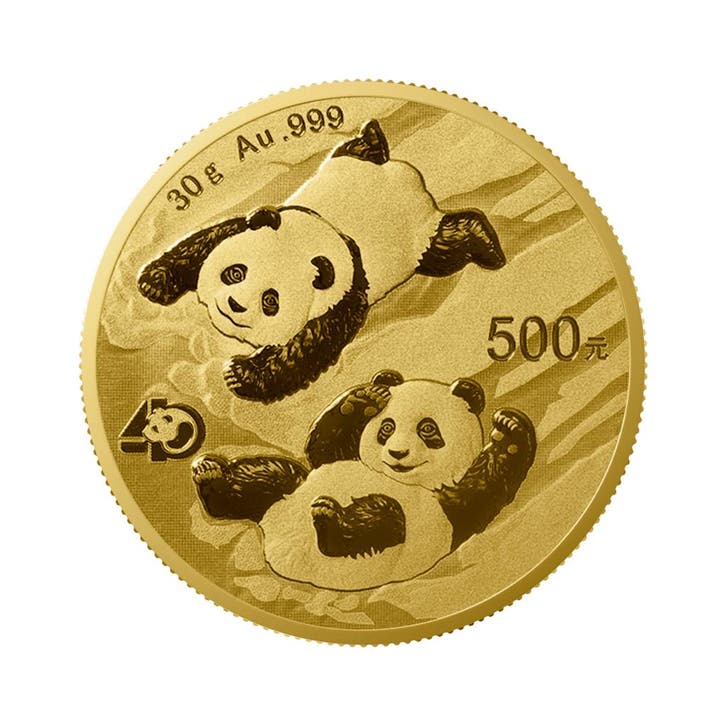 30 gram gouden Panda munt, Timbres & Monnaies, Métaux nobles & Lingots