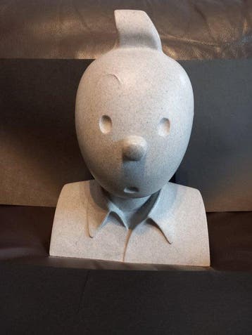 Tintin Hergé Moulinsart Lombard Buste Patrick Regout dit