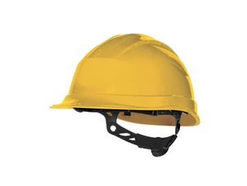 Veiling - DeltaPlus veiligheidshelm Quartz Up III geel, Bricolage & Construction, Casques de sécurité