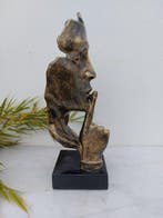 Statue, artistic Statue head on block  THE SILENCE  42