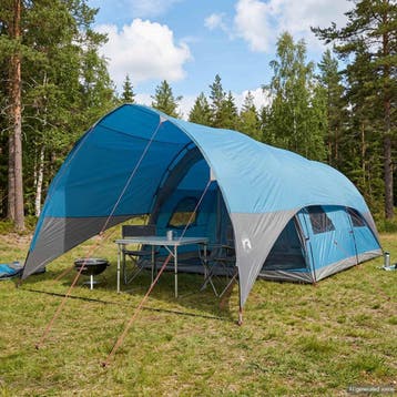 vidaXL Tunnel Tent met Waterdichte Regenhoes 10-persoons, Verzenden, Nieuw