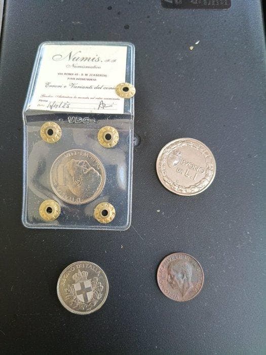 Italië, Koninkrijk Lotto 4 monete 1918-1923 (Zonder, Postzegels en Munten, Munten | Europa | Niet-Euromunten