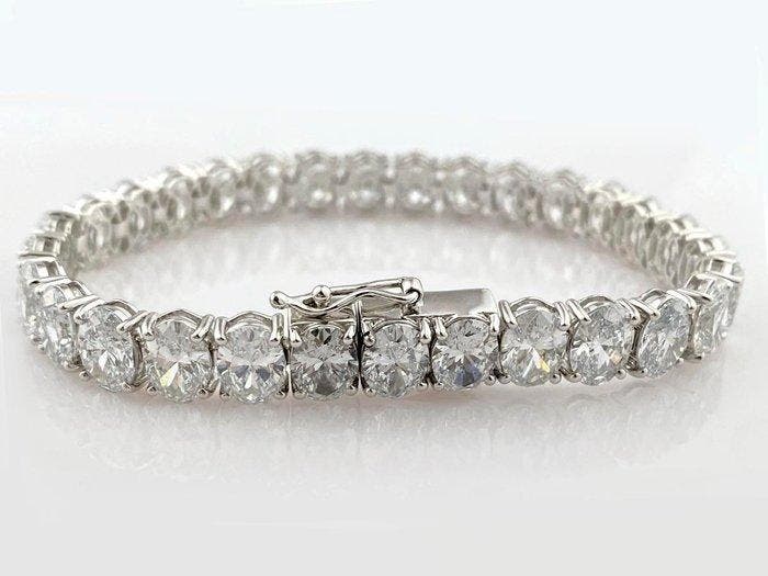 Armband - 14 karaat Witgoud - 30.59ct. tw. Diamant, Bijoux, Sacs & Beauté, Bracelets