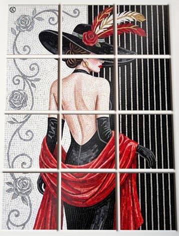 Kleury.art - [XL Ceramic Tiles Composition] The Noir