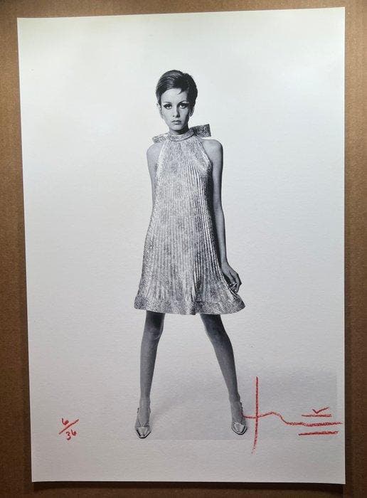 Bert Stern (1929–2013) - Bert Stern signed Famous Twiggy, Antiek en Kunst, Kunst | Designobjecten