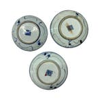 Assiette (4) - Porcelaine - Assiette bleue et blanche