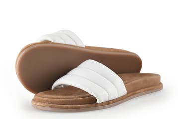 Nelson Slippers in maat 38 Wit, Slippers, Verzenden, Wit, Zo goed als nieuw