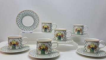 Villeroy & Boch - Service à thé et café (12) - Basket -