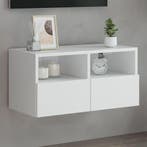 vidaXL Tv-wandmeubel 60x30x30 cm bewerkt hout wit, Huis en Inrichting, Kasten |Televisiemeubels, Verzenden, Nieuw