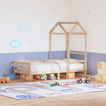 vidaXL Slaapbank met huisje 80x200 cm massief grenenhout, Verzenden