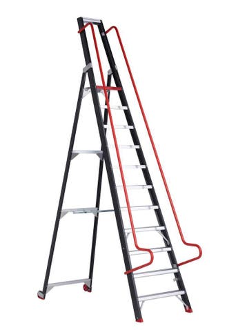 Altrex enkele magazijntrap Taurus 11 treden, Ophalen of Verzenden, Trap