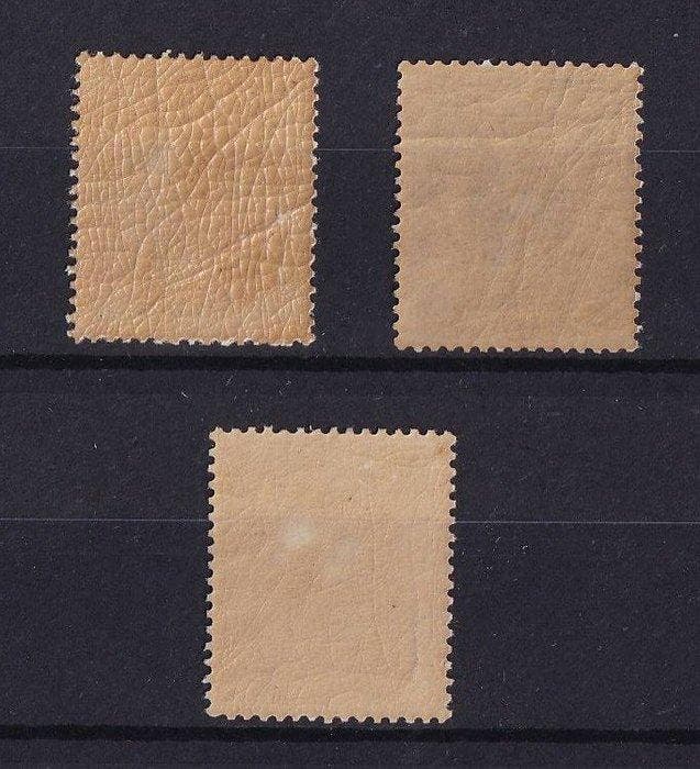 België 1869/1870 - Liggende leeuw 1c Groen, 2c Blauw en 8c, Timbres & Monnaies, Timbres | Europe | Belgique