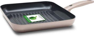 Greenpan Cambridge Bronze Keramische Vierkant Grillpan 28cm, Huis en Inrichting, Verzenden, Nieuw