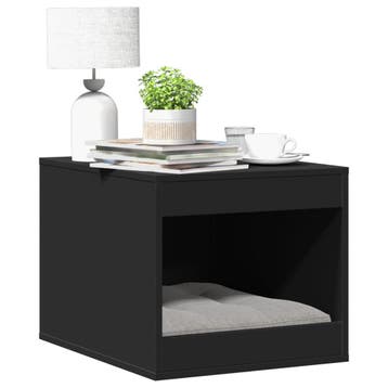 vidaXL Kattenbakkast 47x59x42 cm bewerkt hout zwart, Verzenden