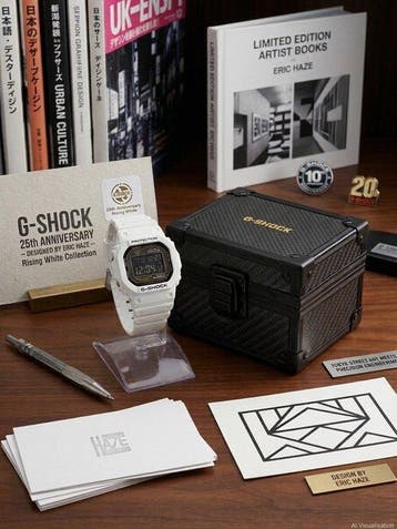 Casio - G-SHOCK 25th Anniversary Rising White New Unworn, Nieuw