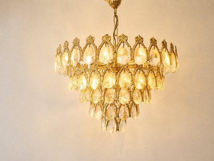 Lamp - Plafondlamp in Empire-stijl / mand – Structuur van, Huis en Inrichting, Overige Huis en Inrichting