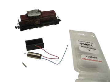 micromotor NM001G N ombouwset voor mintrix V 60, BR 261,, Hobby en Vrije tijd, Modeltreinen | N-Spoor, Overige merken, Gelijkstroom