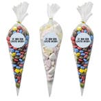 Fako Bijoux - 50x Cellofaan Puntzakken 30x16cm + 60 Stickers, Diversen, Cadeauverpakkingen, Verzenden, Nieuw