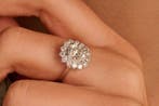 Ring - 14 karaat Witgoud - 2.06ct. tw. Diamant (Lab-grown) -, Handtassen en Accessoires, Nieuw