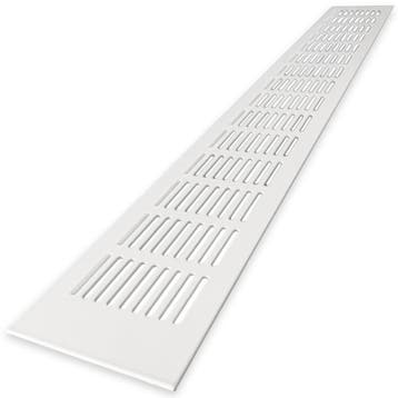 Ventilatiestrip aluminium LxH 600 x 80mm (G61-6008W), Verzenden