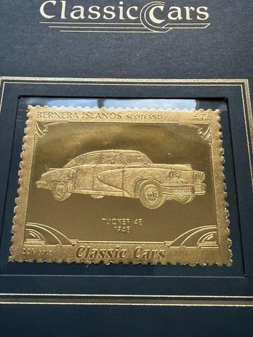 Bernera Islands. Gold medal Tucker 48 Classic Cars, 1/50 Oz
