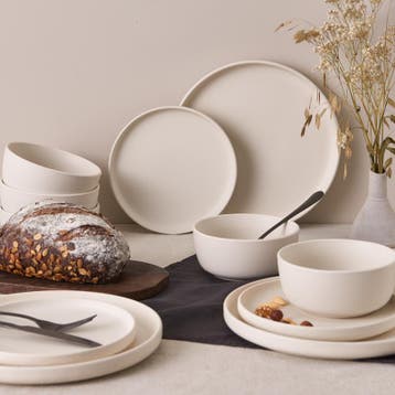 Serviesset - mat crème-wit - 18-delig | 6-persoons, Verzenden, Nieuw